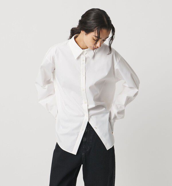 AEWEN MATOPH「＜AEWEN MATOPH＞サテンポイントシャツ ‐ ウォッシャブル ‐」|シャツ・ブラウス|