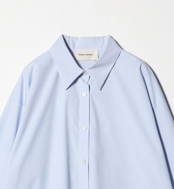 AEWEN MATOPH「＜AEWEN MATOPH＞サテンポイントシャツ ‐ ウォッシャブル ‐」|シャツ・ブラウス|