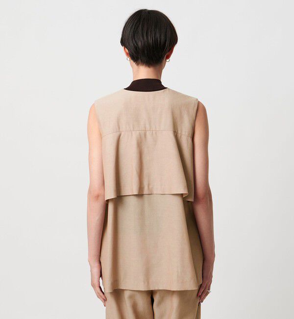 UNITED ARROWS「シアー バックフレア ベスト ‐ウォッシャブル‐」|ベスト・ジレ|