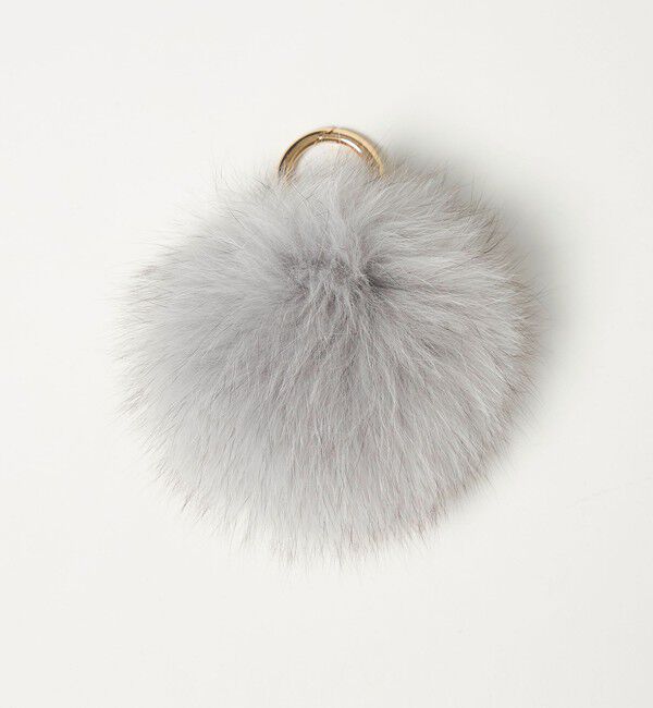 UNITED ARROWS「ファー ポンポン チャーム」|チャーム・キーホルダー|