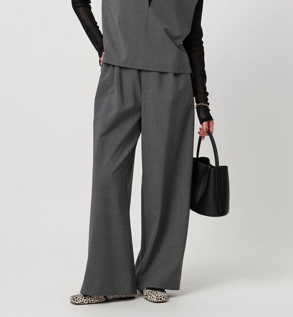 UNITED ARROWS「サテン ウエスト イージー パンツ ‐ウォッシャブル‐」|その他|