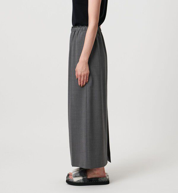 UNITED ARROWS「サテン ウエスト ロングスカート ‐ウォッシャブル‐」|スカート|