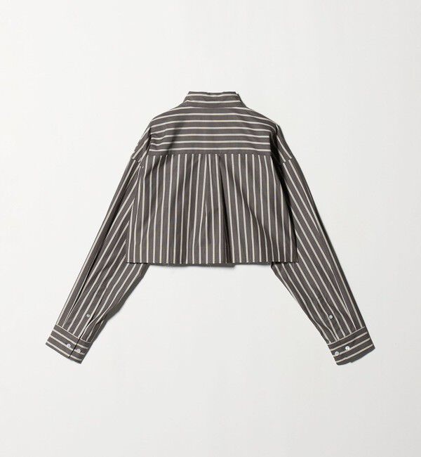 ASTRAET「＜ASTRAET＞ストライプ クロップド レギュラーカラーシャツ」|シャツ・ブラウス|
