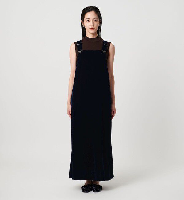 UNITED ARROWS「ベルベット サロペット スカート」|オールインワン|