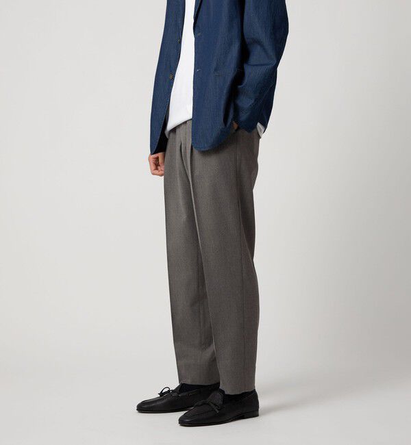 UNITED ARROWS「2プリーツ キャロットパンツ -ストレッチ-」|チノ|