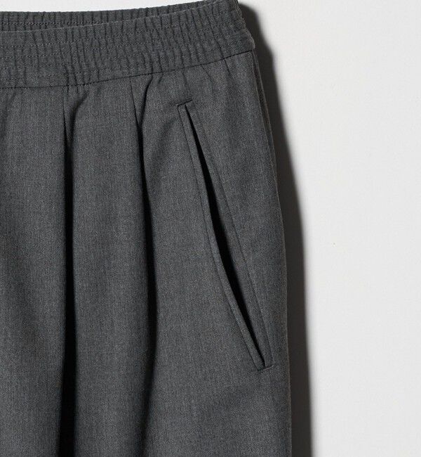 UNITED ARROWS「2プリーツ ギャザー イージーパンツ -ストレッチ-」|チノ|