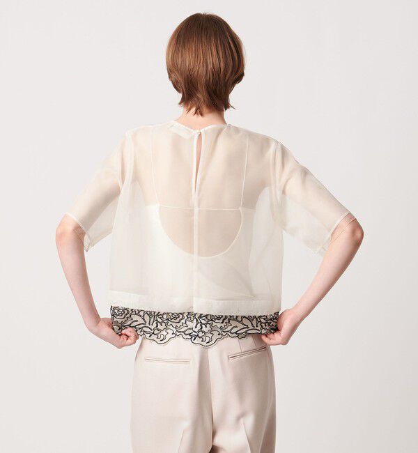 AEWEN MATOPH「＜AEWEN MATOPH＞チュールレースレイヤードブラウス」|シャツ・ブラウス|