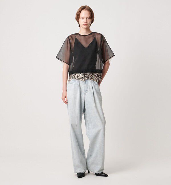 AEWEN MATOPH「＜AEWEN MATOPH＞チュールレースレイヤードブラウス」|シャツ・ブラウス|