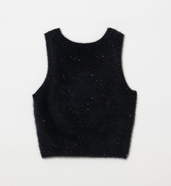 UNITED ARROWS「フォックス カシミヤ スパンコール 2WAY ニットベスト」|ベスト・ジレ|