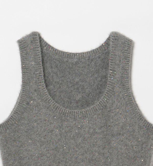 UNITED ARROWS「フォックス カシミヤ スパンコール 2WAY ニットベスト」|ベスト・ジレ|