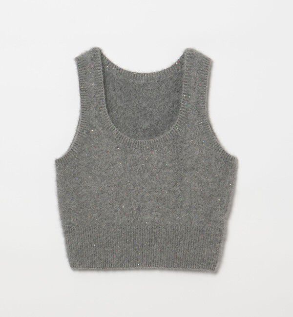 UNITED ARROWS「フォックス カシミヤ スパンコール 2WAY ニットベスト」|ベスト・ジレ|