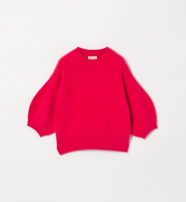 UNITED ARROWS「フォックスカシミヤ パフ ハーフスリーブ ニット」|ニット・セーター|