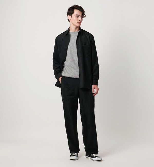 UNITED ARROWS「スエードライク レギュラーカラー オーバーシャツ」|シャツ・ブラウス|