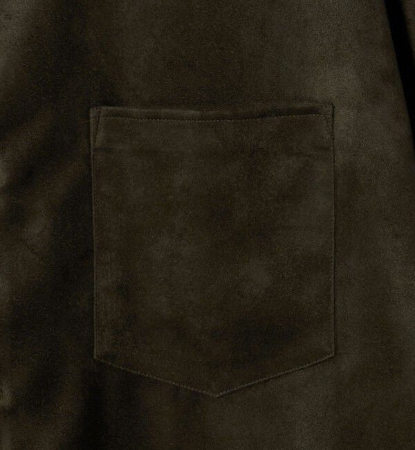 UNITED ARROWS「スエードライク レギュラーカラー オーバーシャツ」|シャツ・ブラウス|