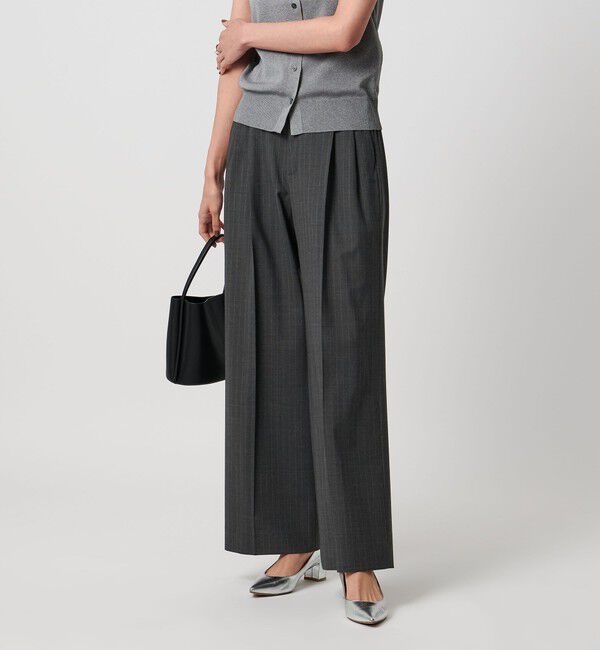 UNITED ARROWS「トロピカル ２タック ワイドパンツ ストレッチ」|チノ|その他9