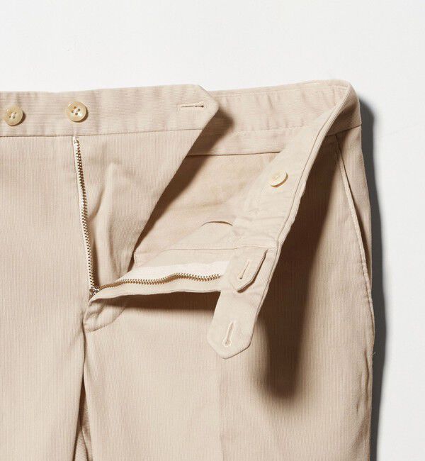 UNITED ARROWS「ピケ ガーメントダイ スリムテーパード ノープリーツパンツ」|チノ|