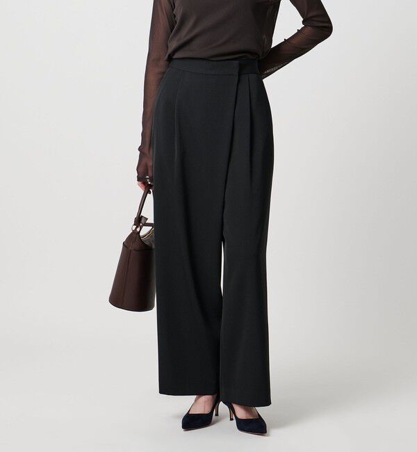 UNITED ARROWS「ドレープ ラップ  パンツ ウォッシャブル」|チノ|