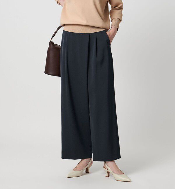 UNITED ARROWS「ドレープ ラップ  パンツ ウォッシャブル」|チノ|