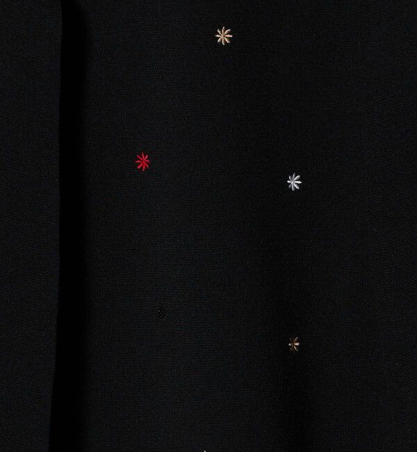 UNITED ARROWS「エンブロイダリー フラワー ケープニット ‐ウォッシャブル‐」|ニット・セーター|