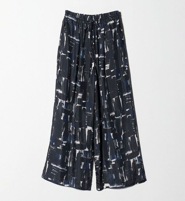 UNITED ARROWS「＜SACRA＞ブラッシュド プリント パンツ」|その他|BLACK