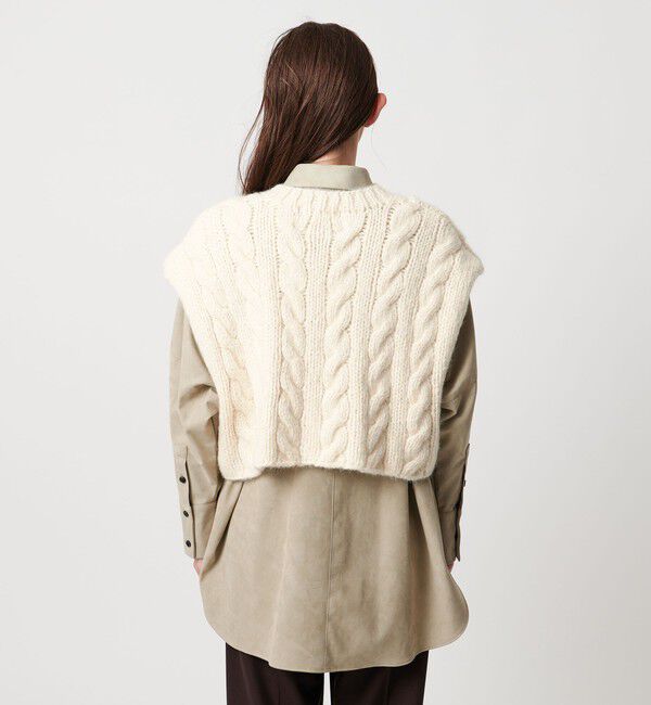 UNITED ARROWS「＜SACRA＞ケーブル ニット ベスト」|ベスト・ジレ|
