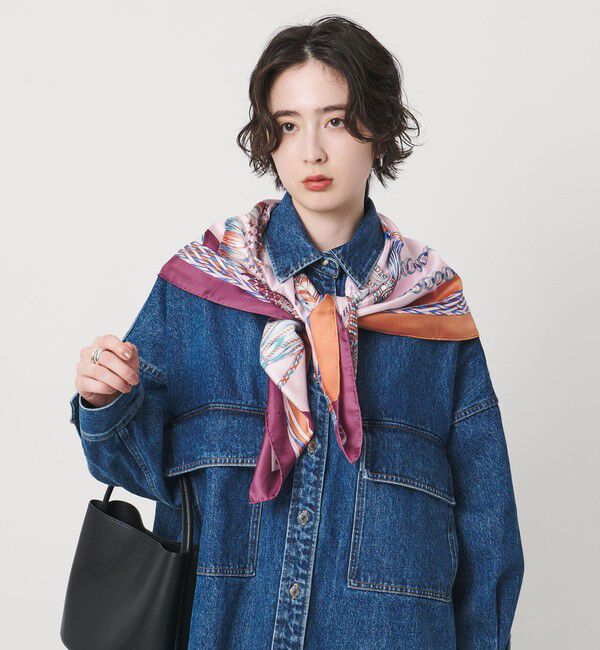 UNITED ARROWS「＜manipuri＞SILK 88&times;88 スカーフ 25FW」|マフラー|