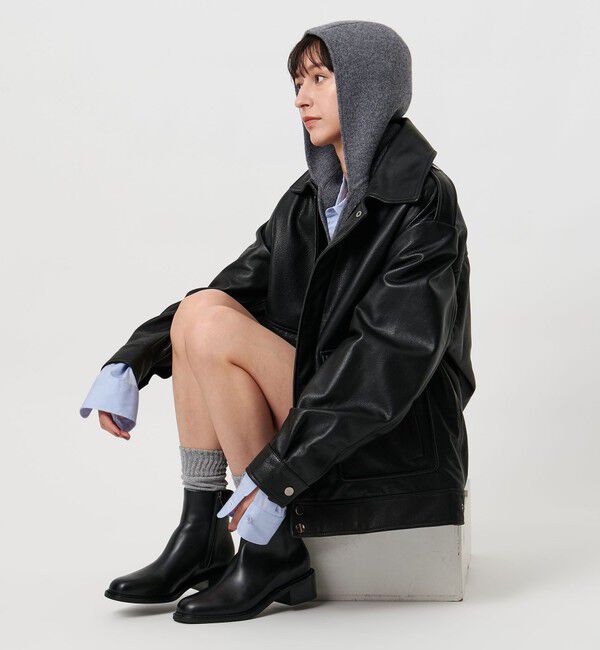 UNITED ARROWS「ニット フードストール」|ストール|