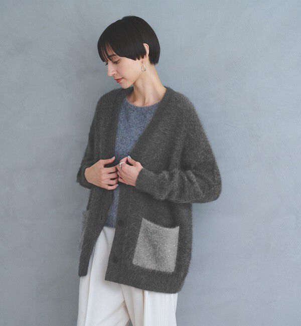 UNITED ARROWS「フォックスカシミヤ スパンコール ミドル カーディガン」|カーディガン|
