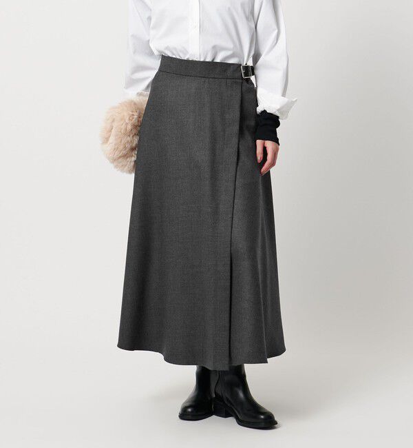 UNITED ARROWS「【別注】＜O&rsquo;NEIL of DUBLIN＞ワープ スイング スカート 」|スカート|DK.GRAY