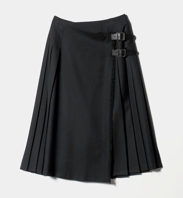UNITED ARROWS「【別注】＜O&rsquo;NEIL of DUBLIN＞プリーツ ロング スカート ブラック」|スカート|