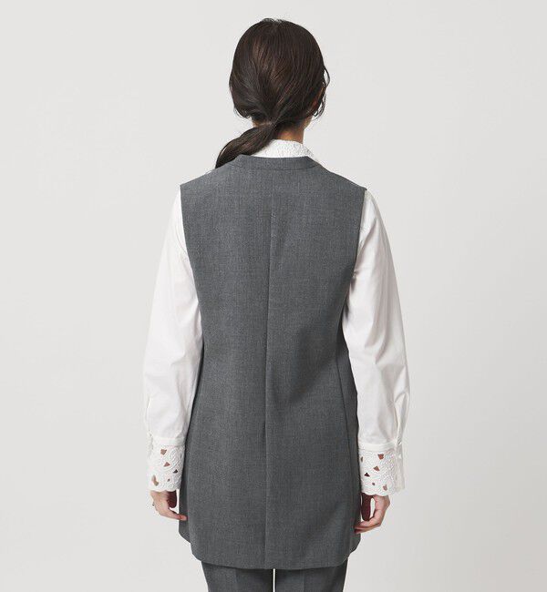 UNITED ARROWS「ダブルクロス ベスト ‐ウォッシャブル‐」|テーラードジャケット|