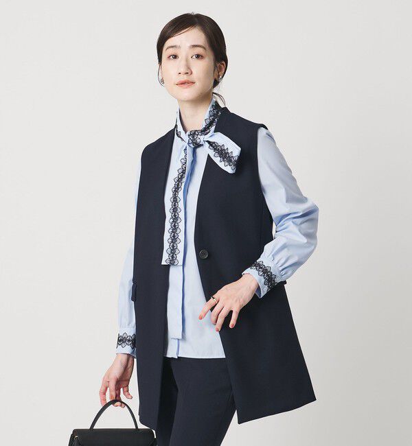 UNITED ARROWS「ダブルクロス ベスト ‐ウォッシャブル‐」|テーラードジャケット|