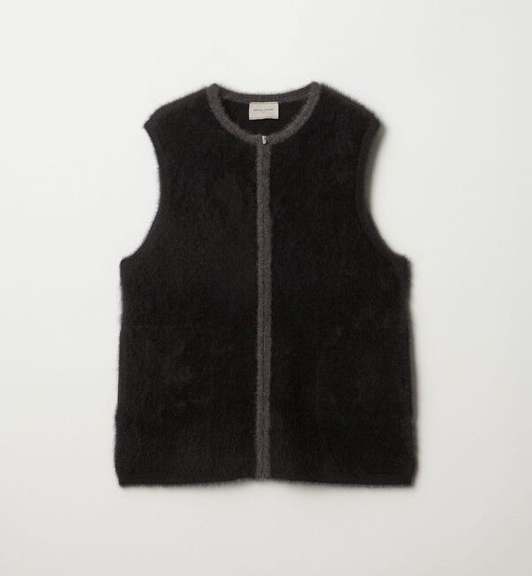 UNITED ARROWS「フォックスカシミヤ ジップ ベスト」|ベスト・ジレ|