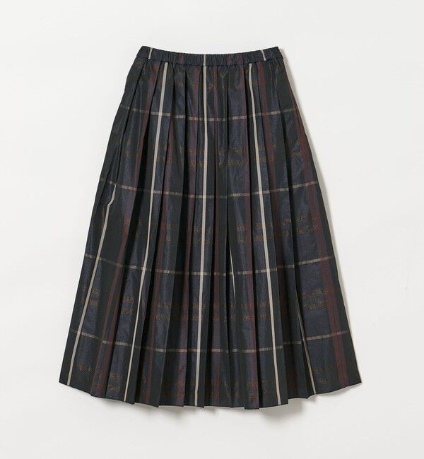 UNITED ARROWS「チェック タフタ プリーツスカート」|スカート|