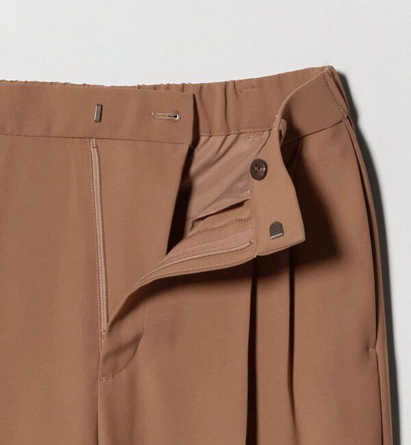 UNITED ARROWS「2タック ワイドパンツ‐UVカット 接触冷感 吸水速乾 帯電防止 ウォッシャブル‐」|チノ|