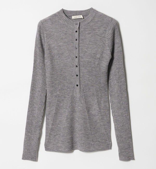 AEWEN MATOPH「＜AEWEN MATOPH＞ウールリブヘンリーネック ニットプルオーバー」|ニット・セーター|