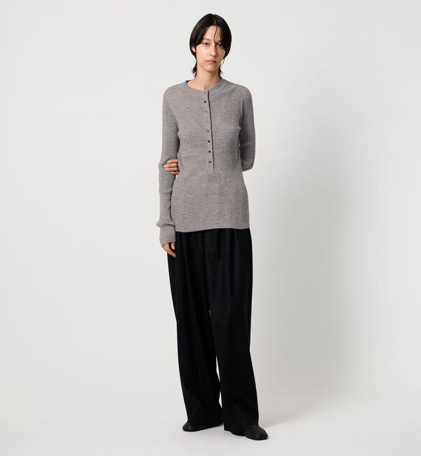 AEWEN MATOPH「＜AEWEN MATOPH＞ウールリブヘンリーネック ニットプルオーバー」|ニット・セーター|