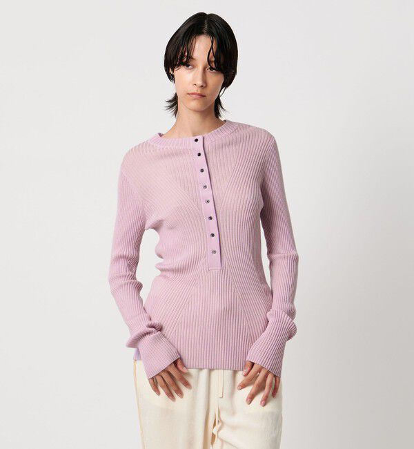 AEWEN MATOPH「＜AEWEN MATOPH＞ウールリブヘンリーネック ニットプルオーバー」|ニット・セーター|