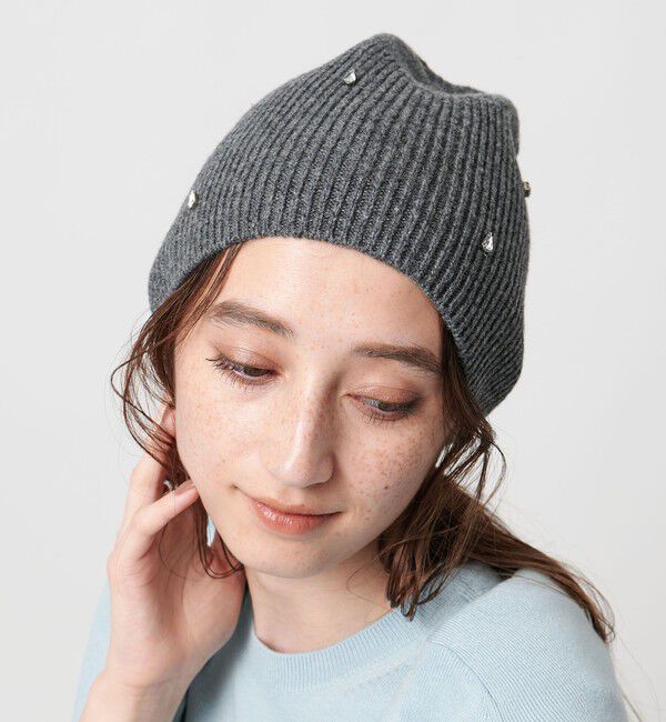 UNITED ARROWS「ドロップビジュー ニットキャップ」|ニット帽|