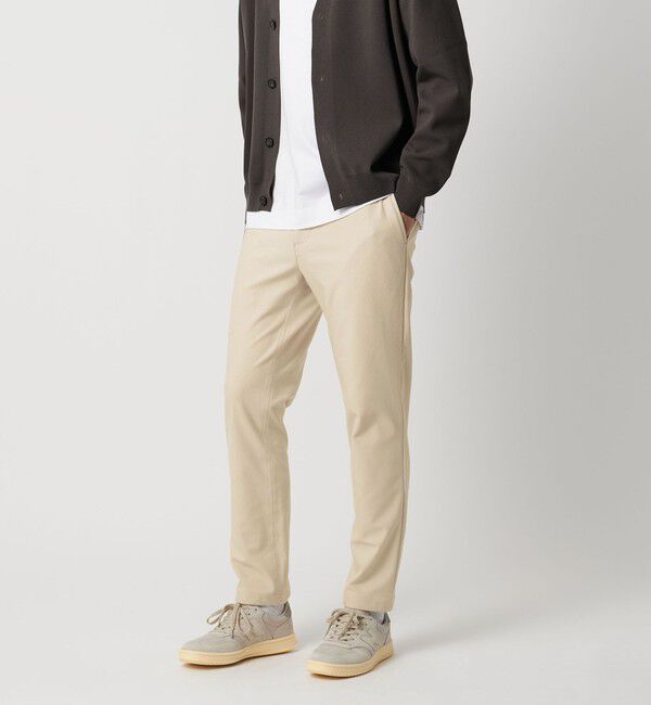 UNITED ARROWS「ウィンター ピケ オールギャザー イージーパンツ」|チノ|BEIGE