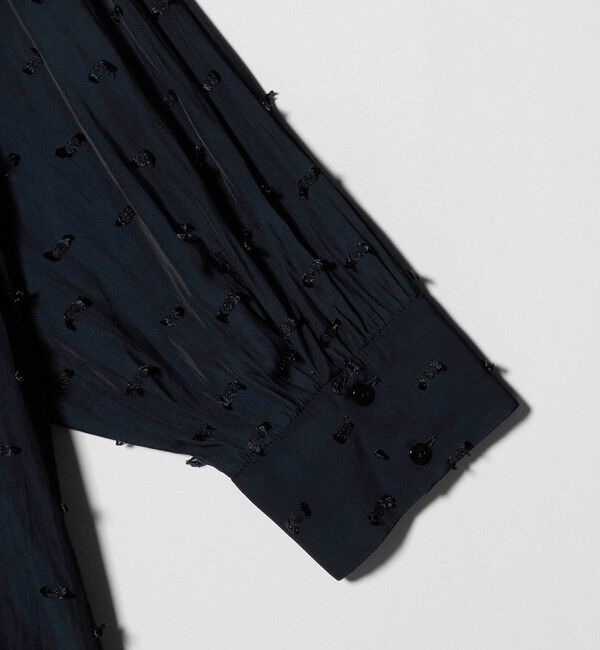 UNITED ARROWS「ドットカットジャガード シャツ ブラウス ‐ウォッシャブル‐」|シャツ・ブラウス|