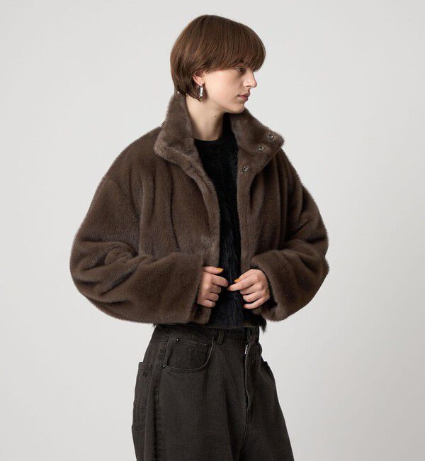 ASTRAET「＜ASTRAET＞フェイクファー スタンドカラー ブルゾン」|その他|MOCA