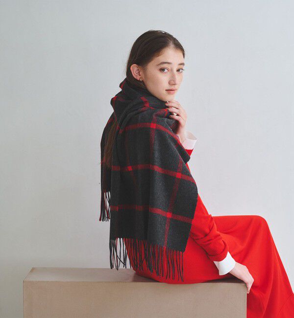 UNITED ARROWS「カシミヤ チェック ストール」|ストール|