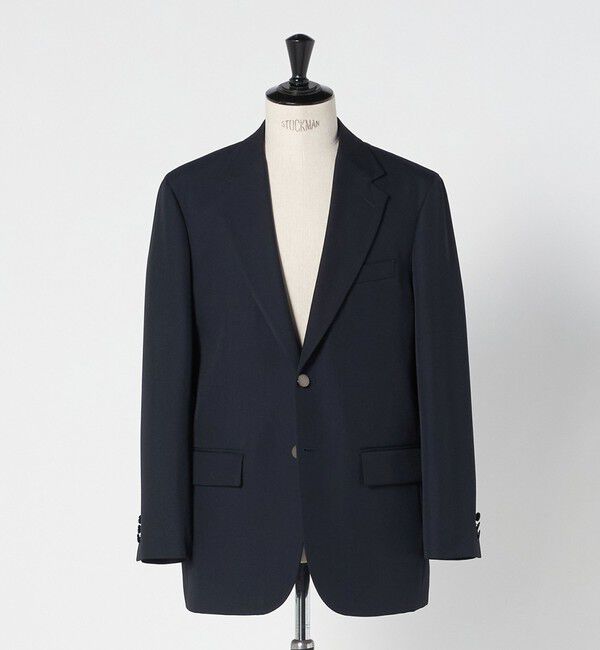 UNITED ARROWS「＜District＞ギャバジン リラックス シングル 2ボタンブレザー」|テーラードジャケット|