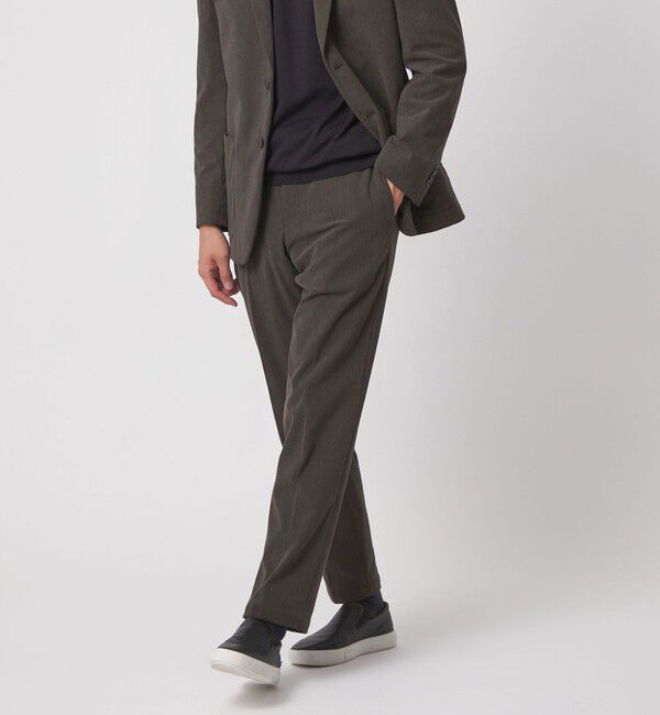 UNITED ARROWS「ライト コーデュロイ ノープリーツパンツ UA COZY ウォッシャブル ヨコストレッチ」|スーツ|
