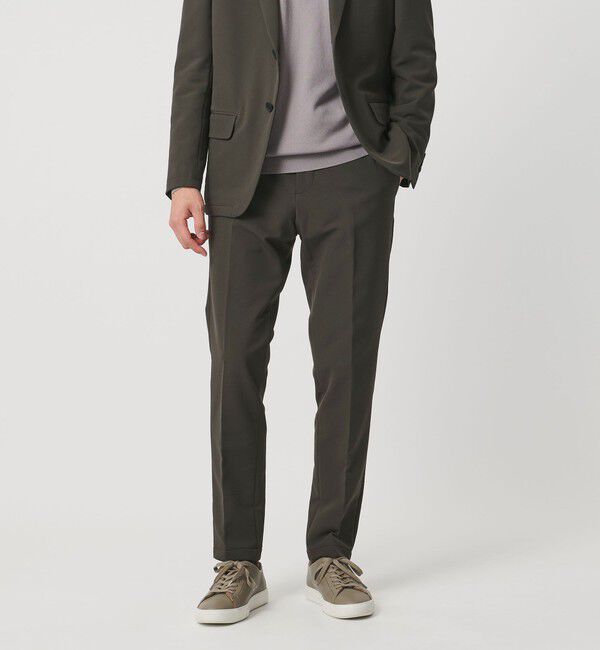 UNITED ARROWS「PERTEX バックブラッシュド ノープリーツ スラックス UA COZY ウォッシャブル 2WAYストレッチ はっ水」|スーツ|