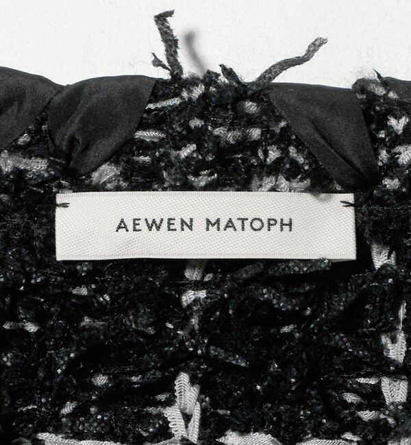 AEWEN MATOPH「＜AEWEN MATOPH＞ツイードライクニットジャケット」|ノーカラージャケット|