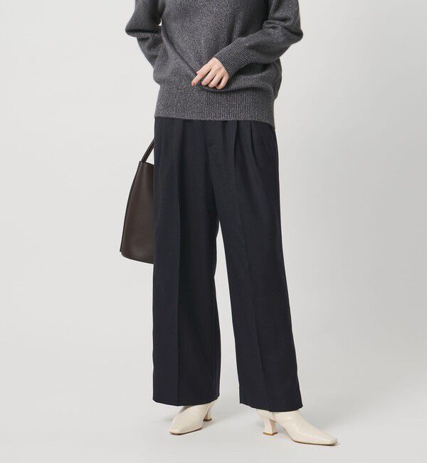 UNITED ARROWS「２タック ワイド パンツ」|チノ|