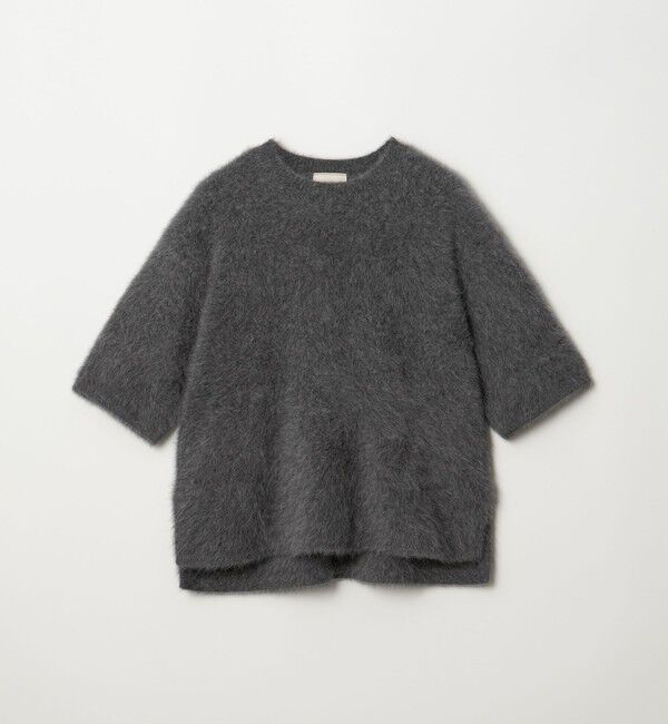 UNITED ARROWS「フォックスカシミヤ ハーフスリーブ Tニット」|ニット・セーター|