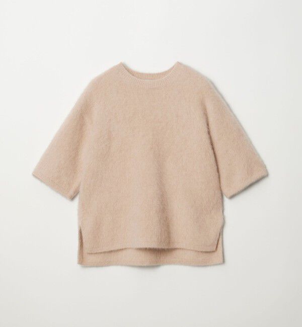 UNITED ARROWS「フォックスカシミヤ ハーフスリーブ Tニット」|ニット・セーター|